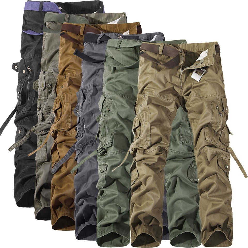 Men's Multi-pocket Cargo Pants Washed Hot Sale Cargo Pants - Pants -  Trend Goods