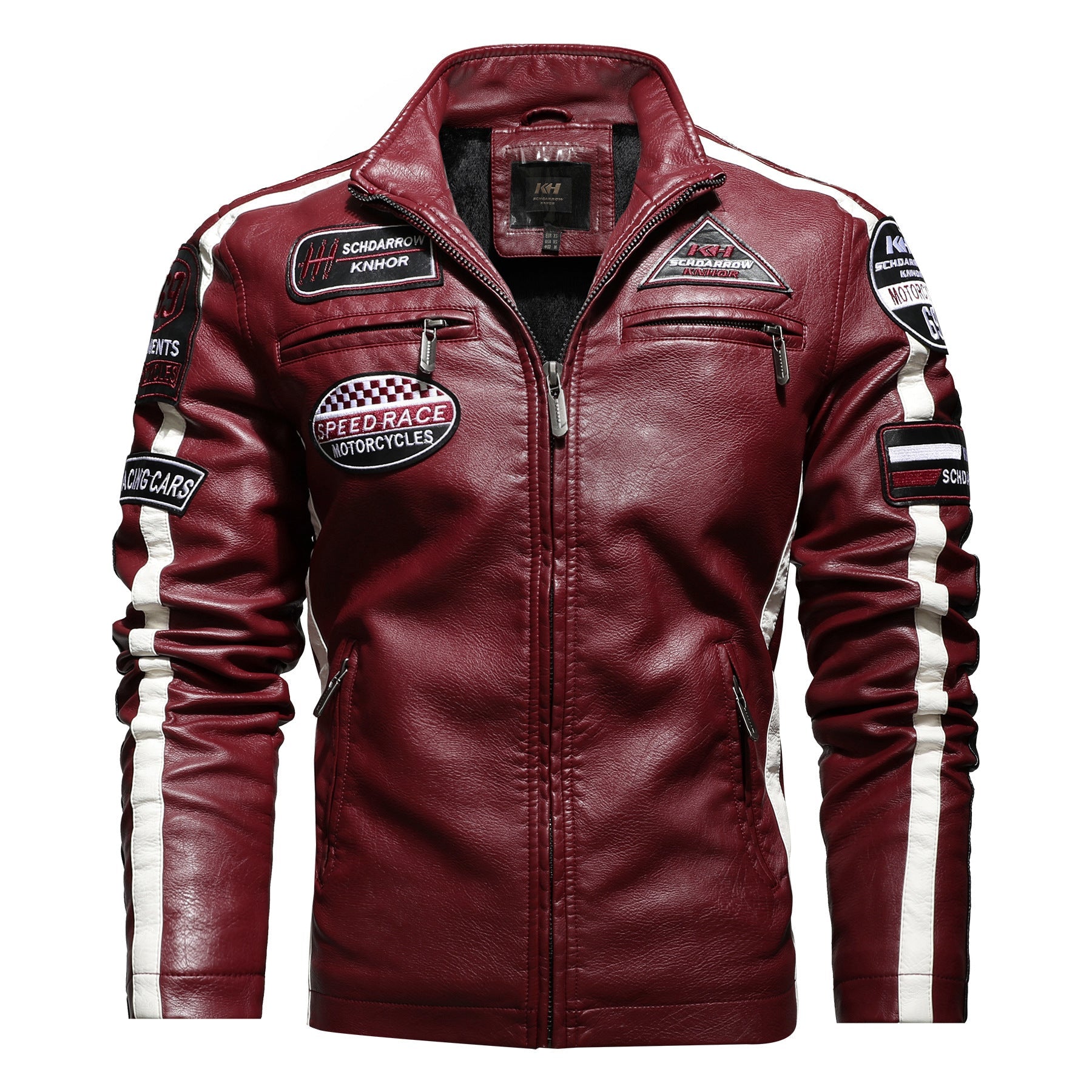 Men's Vintage Motorcycle Leather Street Motorcycle Racing Suit - Jackets -  Trend Goods