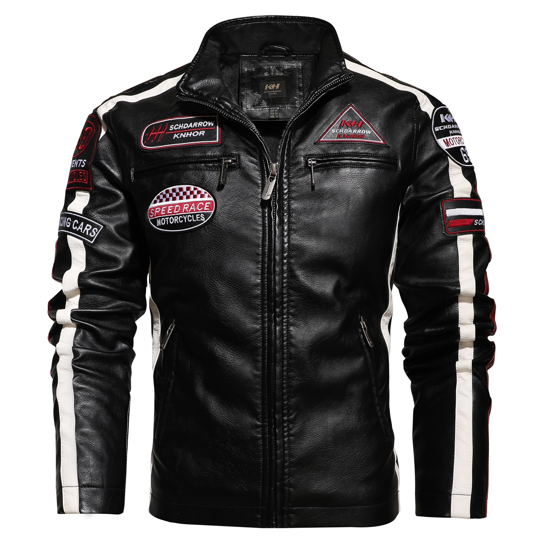Men's Vintage Motorcycle Leather Street Motorcycle Racing Suit - Jackets -  Trend Goods