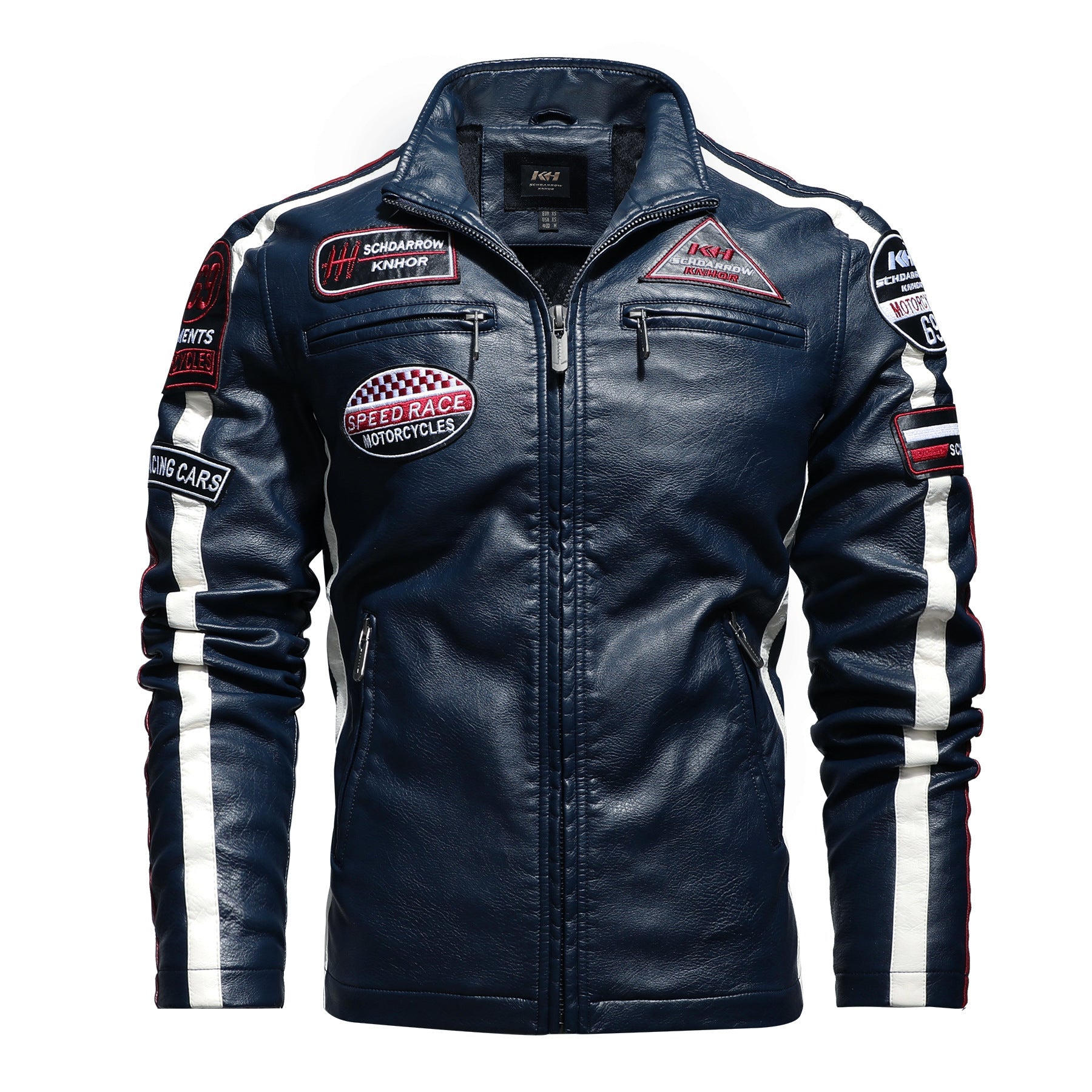 Men's Vintage Motorcycle Leather Street Motorcycle Racing Suit - Jackets -  Trend Goods