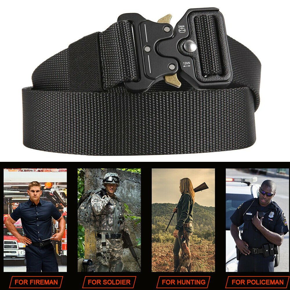 Military Tactical Belt Heavy Duty Security Guard Working Utility Nylon Waistband - Belts -  Trend Goods