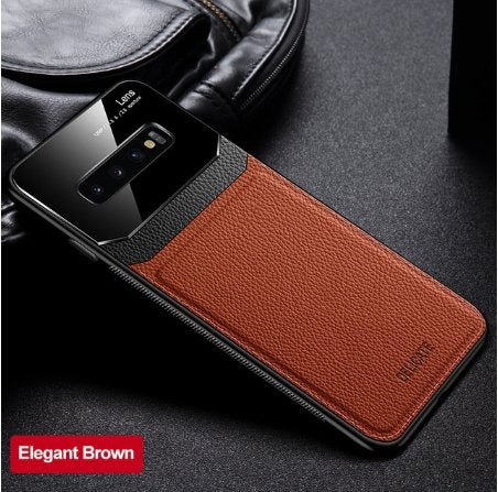 Mobile Phone Case Leather Glass Shockproof Cover -  -  Trend Goods
