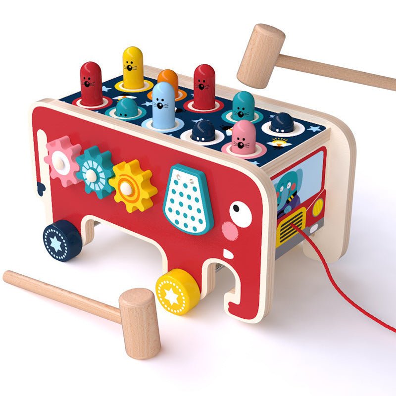 Montessori Toddlers Kids Wooden Animal Bus Toys Early Educational Set Toy Musical Instrument - Baby Toys -  Trend Goods