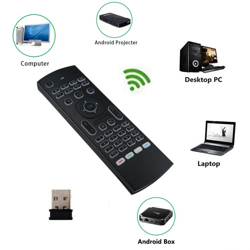 MX3 MX3-L Backlit Air Mouse T3 Smart Voice Remote Control 2.4G RF Wireless Keyboard For Android TV Box - Remote Controllers -  Trend Goods