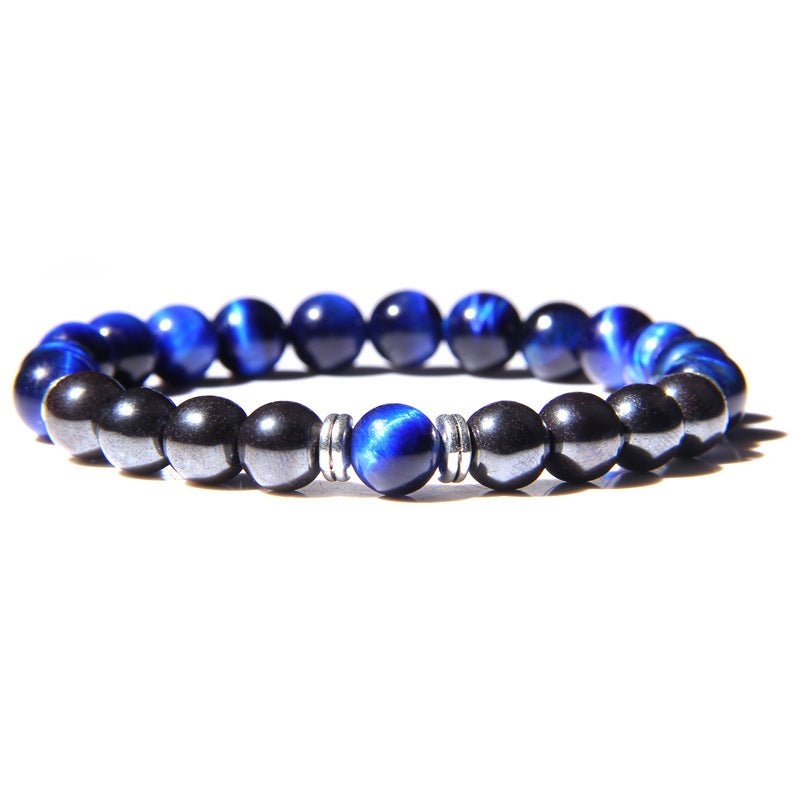 Natural Tiger Eye Stone Stretch Men's Bracelet - Bracelets -  Trend Goods