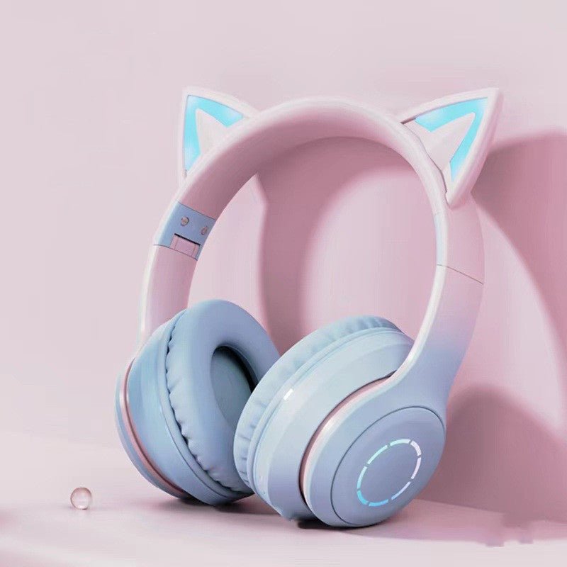 New Cat Ear Luminous Electric Competition Wireless Headphone - Bluetooth Headsets -  Trend Goods