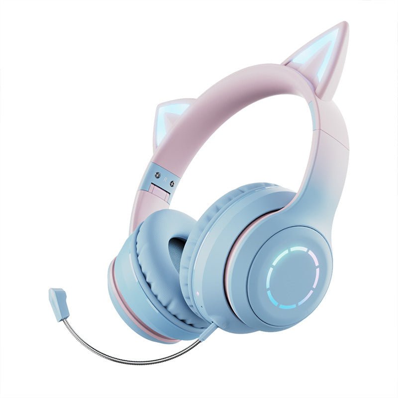 New Cat Ear Luminous Electric Competition Wireless Headphone - Bluetooth Headsets -  Trend Goods