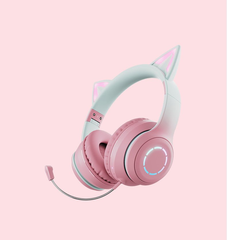 New Cat Ear Luminous Electric Competition Wireless Headphone - Bluetooth Headsets -  Trend Goods