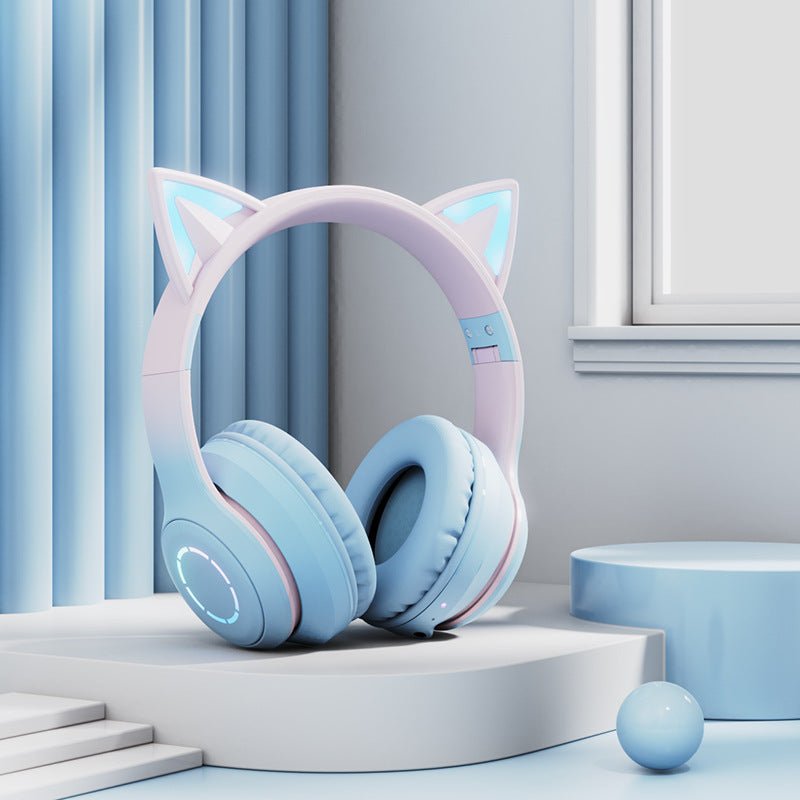 New Cat Ear Luminous Electric Competition Wireless Headphone - Bluetooth Headsets -  Trend Goods