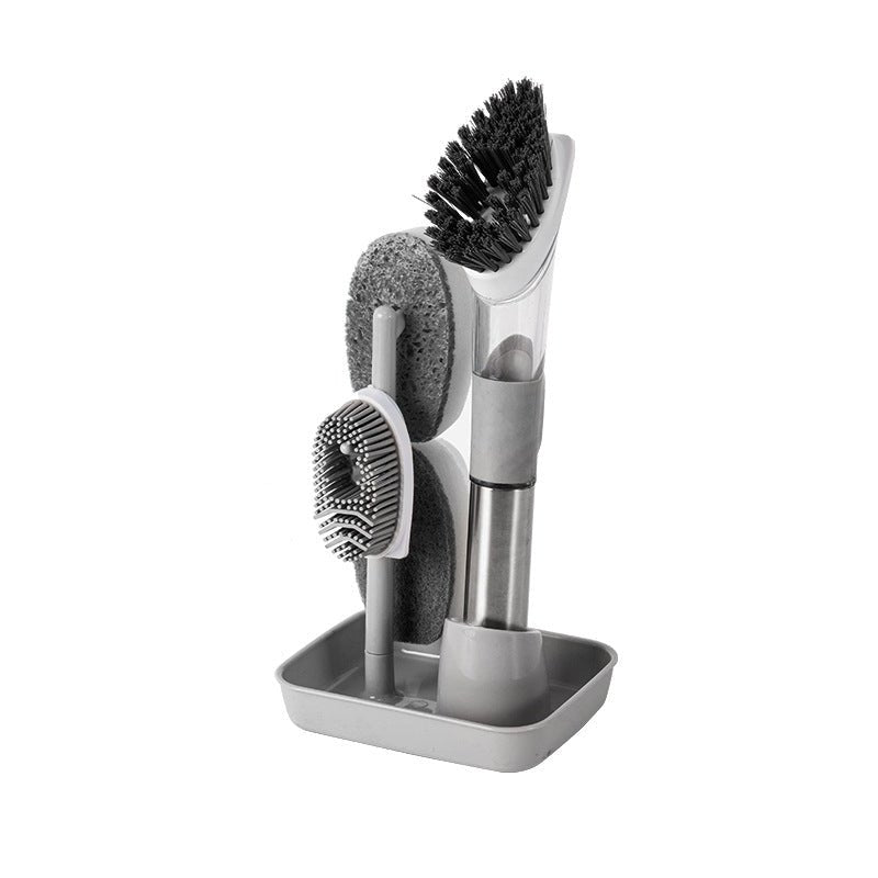 New Multifunctional Dish Brush Household Kitchen Oily Sponge Long Handle Cleaning Brush - Dish Brushes -  Trend Goods