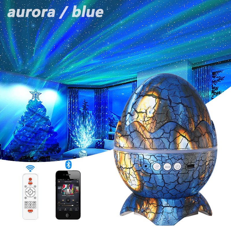 New Star Light Crack Translucent Dinosaur Egg Water Ripple USB Projection Night Light Home Decor - Night Lights -  Trend Goods