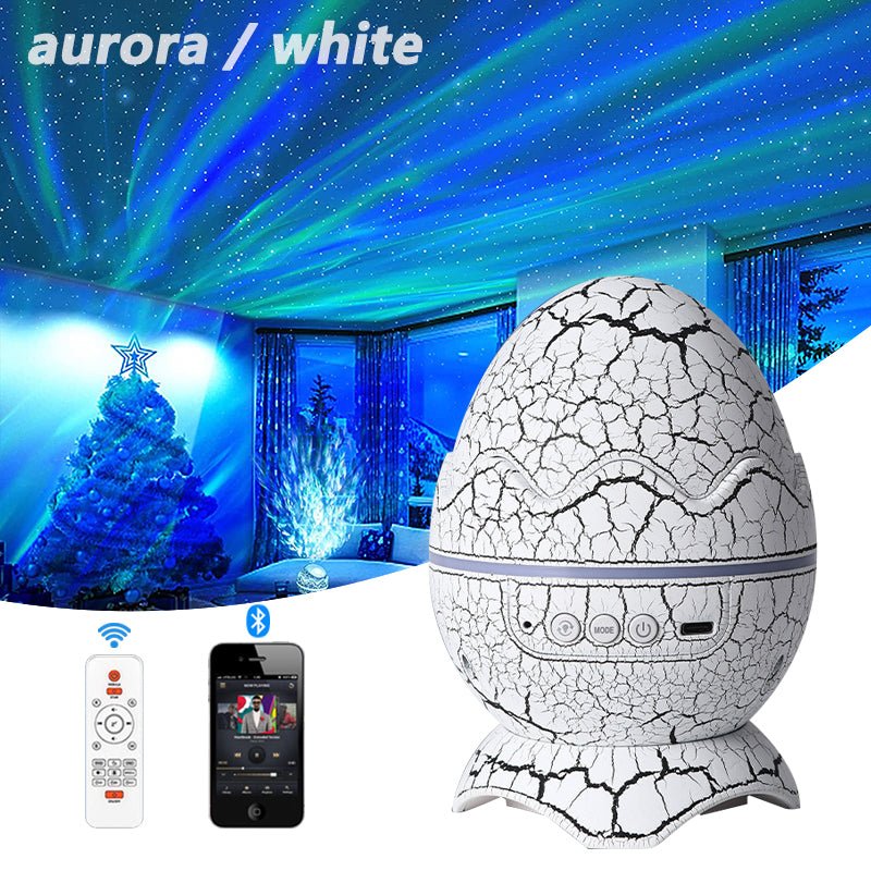 New Star Light Crack Translucent Dinosaur Egg Water Ripple USB Projection Night Light Home Decor - Night Lights -  Trend Goods