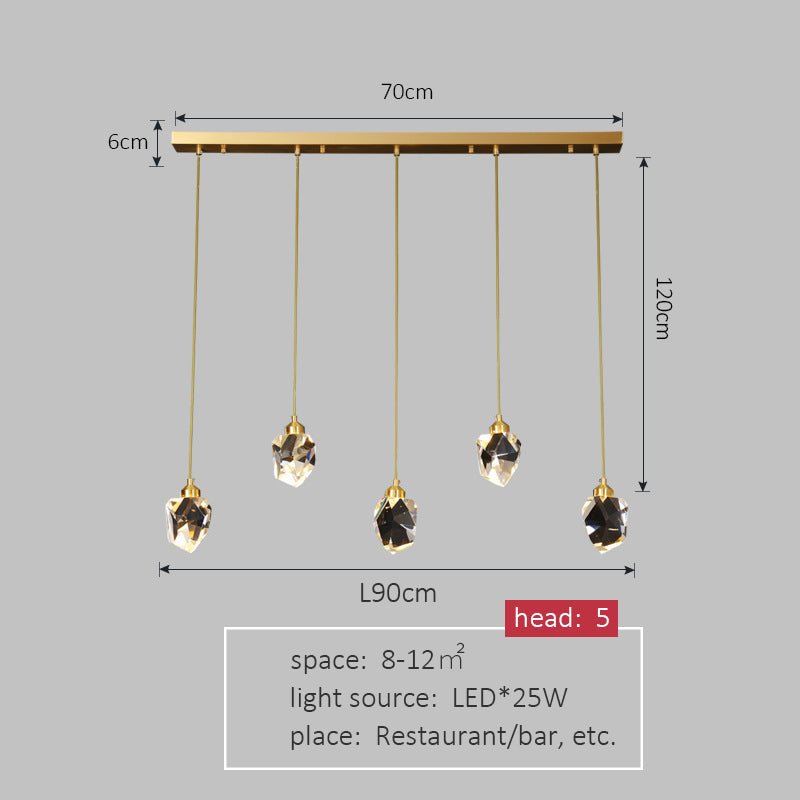 Nordic Full Copper Crystal Chandelier - Lighting -  Trend Goods