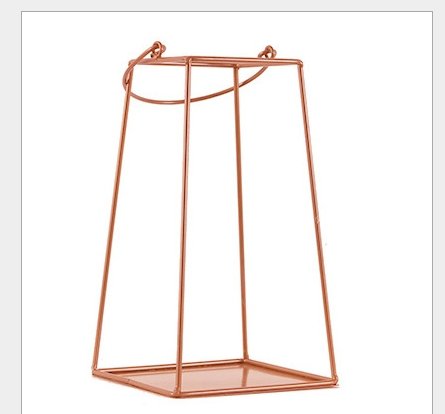 Nordic Style Home Decoration Geometric Black Wrought Iron Frame Rose Gold Multifunctional - Home Decor -  Trend Goods