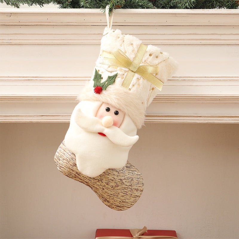 Nordic style white Christmas socks - Holiday Decorations -  Trend Goods