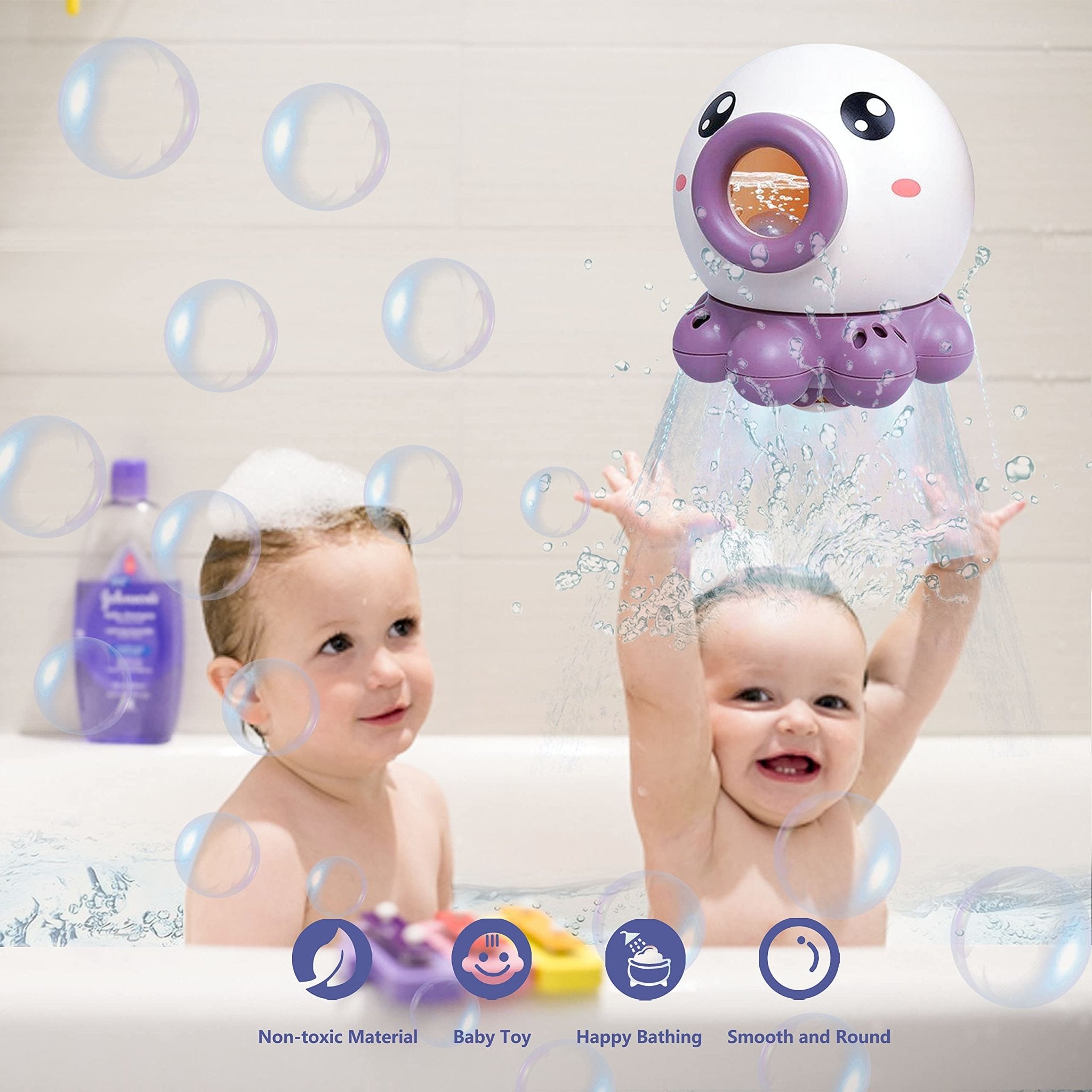 Octopus Fountain Bath Toy Water Jet Rotating Shower Bathroom Toy - Baby Bathing -  Trend Goods