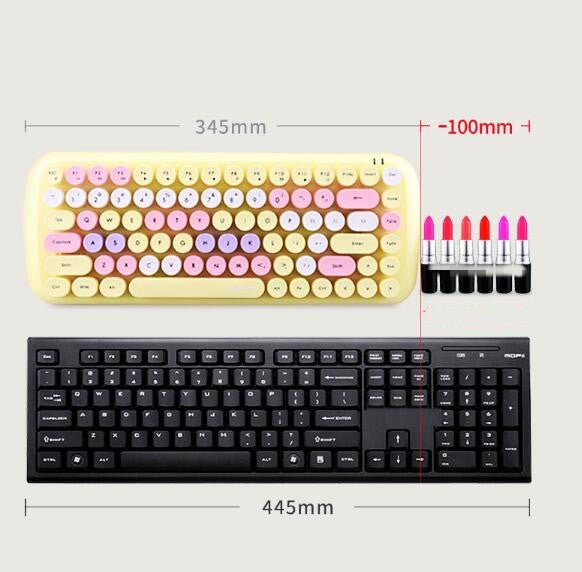 Office Mini Wireless 2.4G Keyboard Mouse Set - Keyboard Mouse Set -  Trend Goods