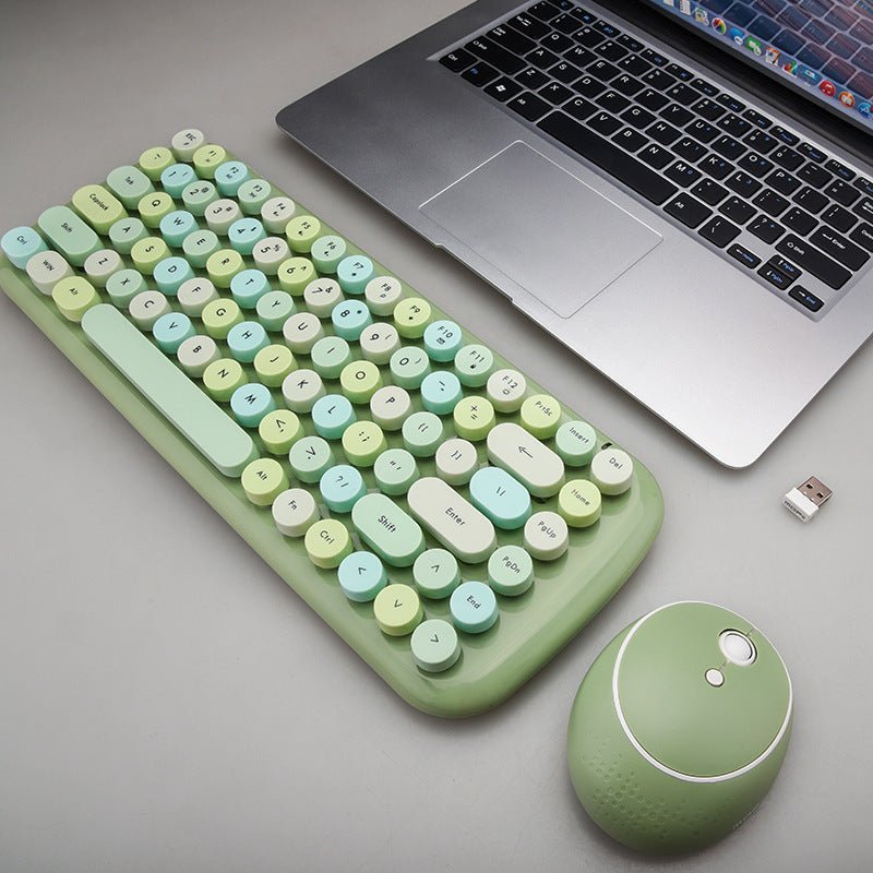 Office Mini Wireless 2.4G Keyboard Mouse Set - Keyboard Mouse Set -  Trend Goods