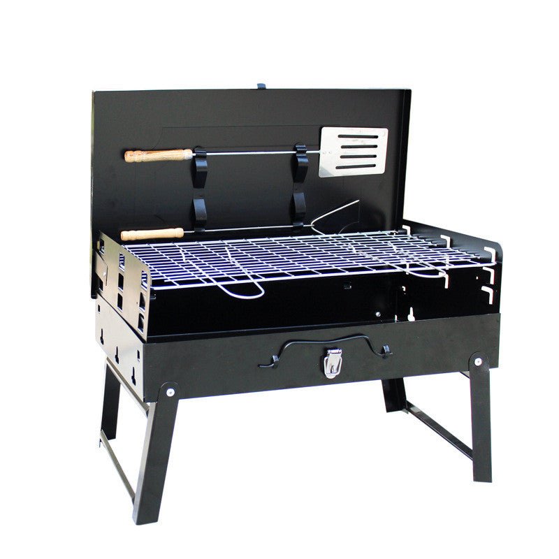 Outdoor Portable Charcoal Grill Folding Box Grill Gift Barbecue Grill - Grills -  Trend Goods