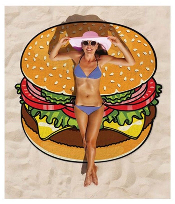 PAREO BURGER PAREO DONUT PAREO PIZZA Towel - Beach Towels -  Trend Goods