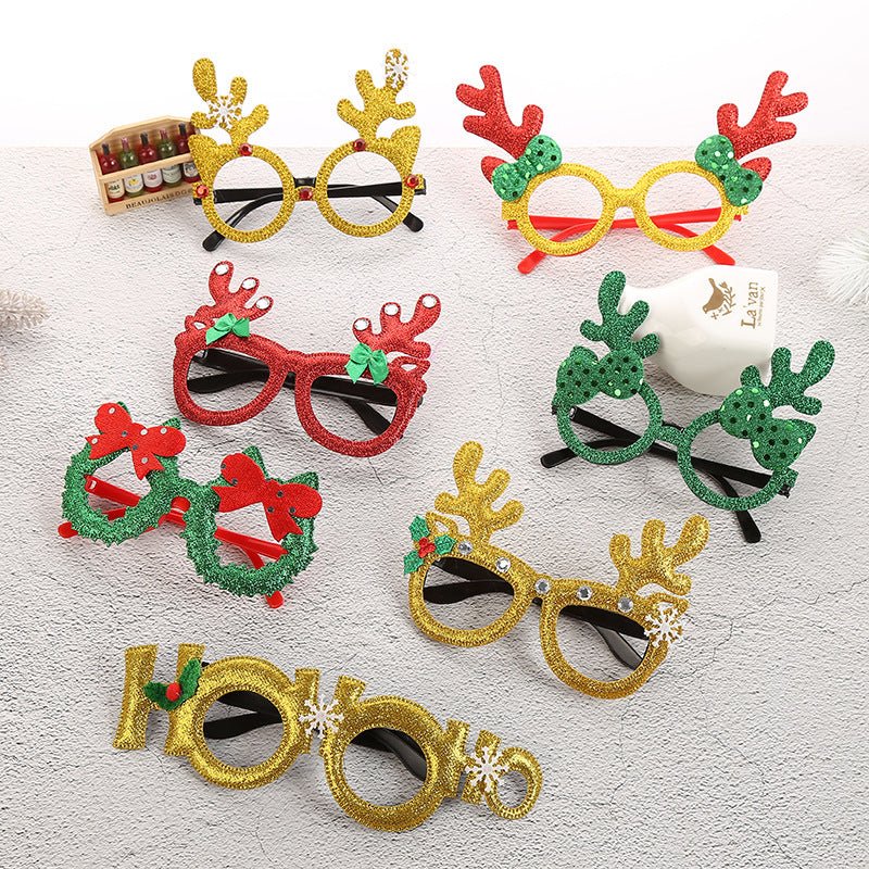 Party Christmas Children's Toys Christmas Luminous Glasses Frame - Party Supplies -  Trend Goods