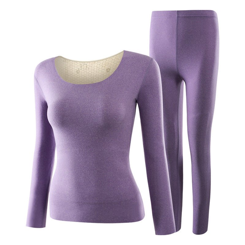 Patch Thermal Underwear Suit Seamless Slim Fitting Velvet Silk Winter Keep Warm - Shapewear -  Trend Goods