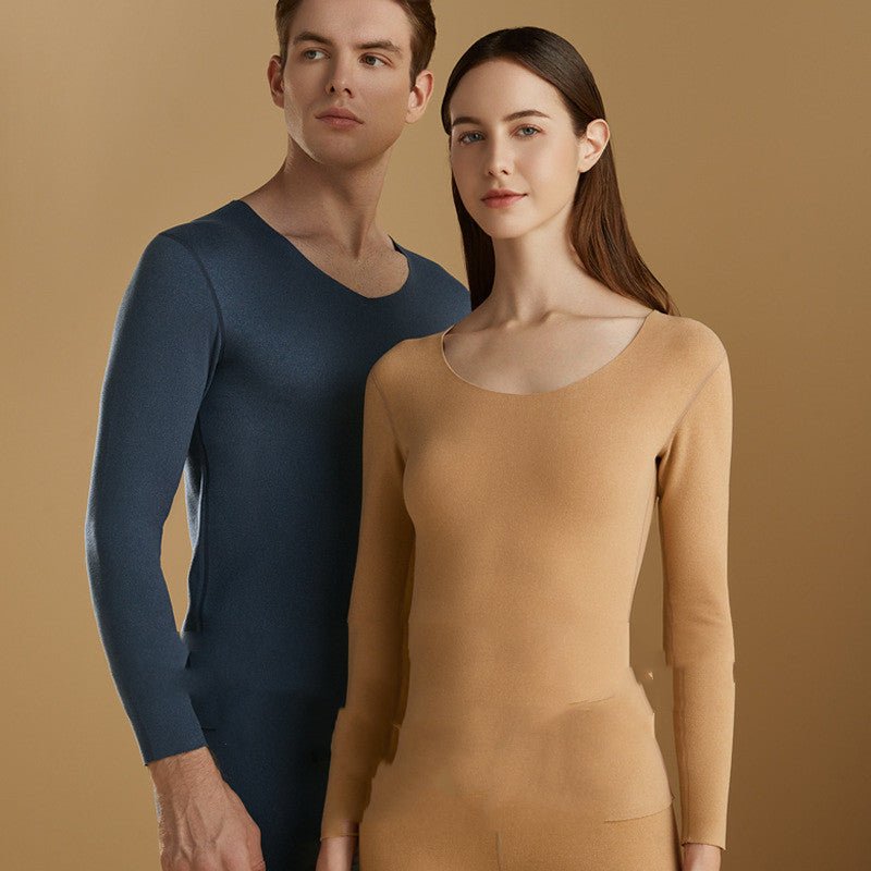 Patch Thermal Underwear Suit Seamless Slim Fitting Velvet Silk Winter Keep Warm - Shapewear -  Trend Goods