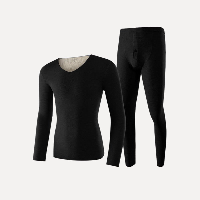 Patch Thermal Underwear Suit Seamless Slim Fitting Velvet Silk Winter Keep Warm - Shapewear -  Trend Goods