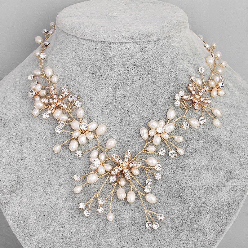 Pearl necklace and earring set - Jewelry Sets -  Trend Goods