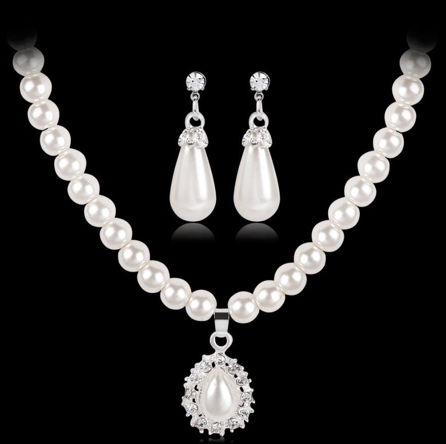 Pearl necklace set - Jewelry Sets -  Trend Goods