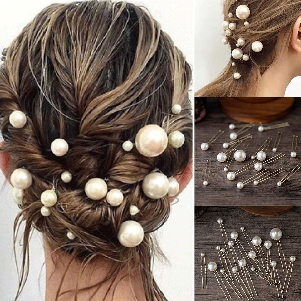 Pearl U-shaped hairpin bridal headband - Hair Accessories -  Trend Goods