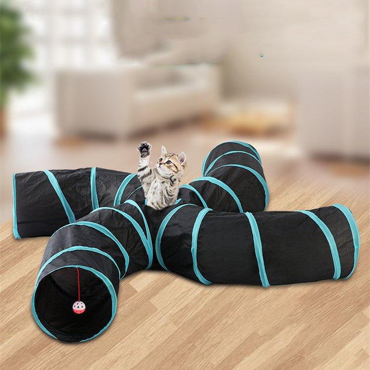 Pet Cat Toy Collapsible Tunnel S-type Four-channel Tent - Cat Toys -  Trend Goods