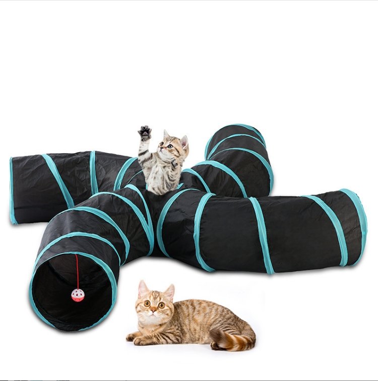 Pet Cat Toy Collapsible Tunnel S-type Four-channel Tent - Cat Toys -  Trend Goods