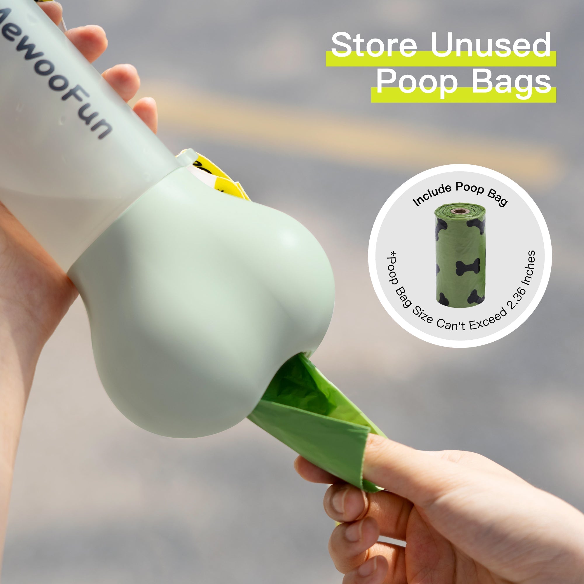 Pet Dog Water Bottle Feeder Bowl 2 in 1 Leak Proof Portable Food Bottle Pets Include Poop Bag - Pet Water Bottles -  Trend Goods
