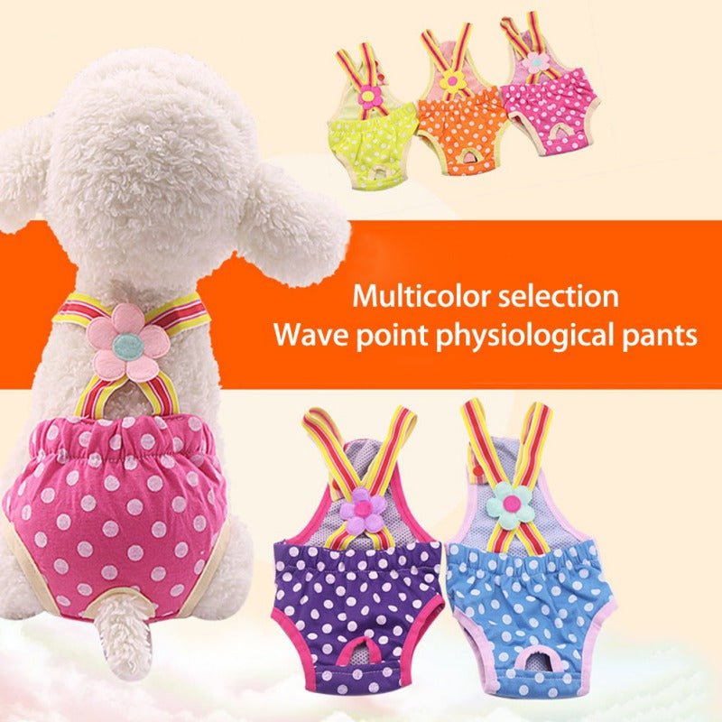 Pet Polka Dot Strap Physiological Pants Anti-harassment Panties - Pet Apparel -  Trend Goods