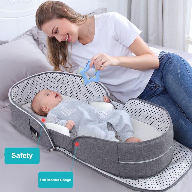 Portable Removable Folding Crib Baby Bed Mummy Bag - Baby Carriers -  Trend Goods