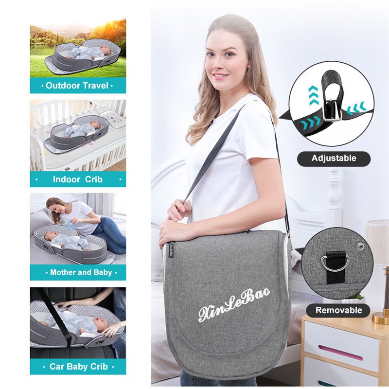 Portable Removable Folding Crib Baby Bed Mummy Bag - Baby Carriers -  Trend Goods