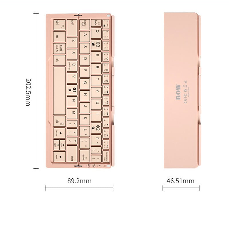 Portable Wireless Bluetooth Folding Keyboard - Keyboards -  Trend Goods