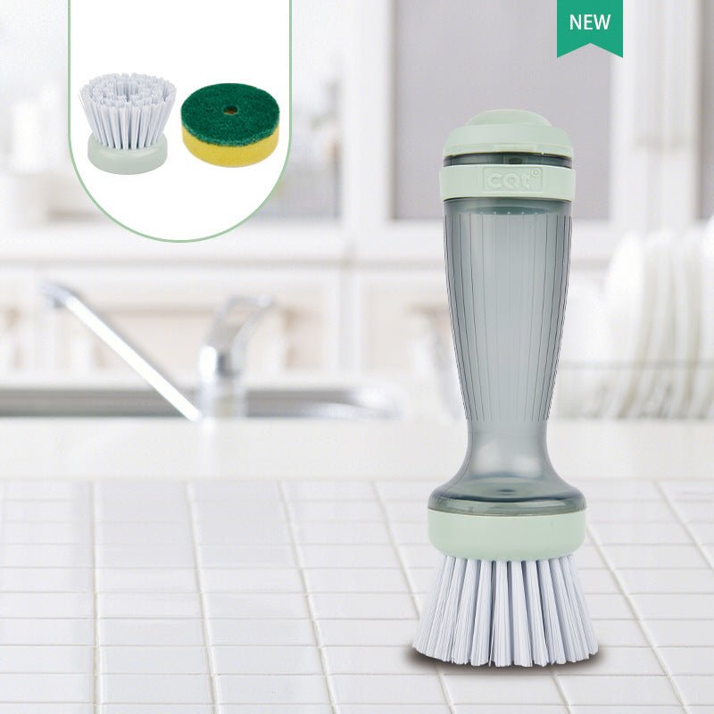 Pot Brush Dish Brush Dish Scrub Brush With Soap Dispenser - Dish Brushes -  Trend Goods