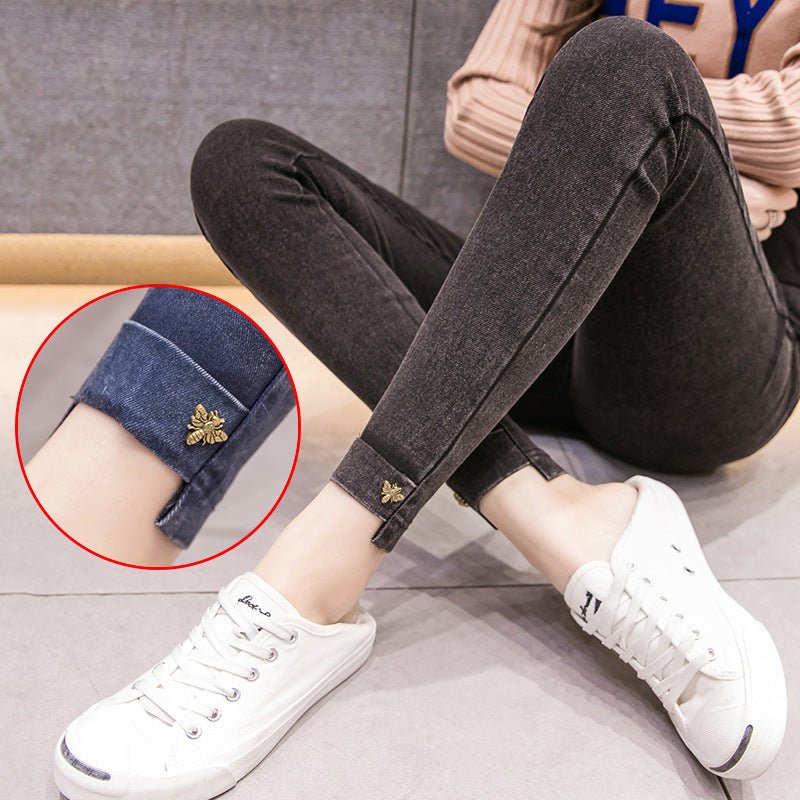 Pregnant Leggings Outer Stretch Footwear Pants Jeans Pencil Pants - Maternity Clothing -  Trend Goods