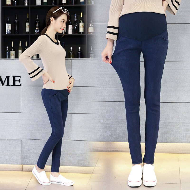 Pregnant Leggings Outer Stretch Footwear Pants Jeans Pencil Pants - Maternity Clothing -  Trend Goods