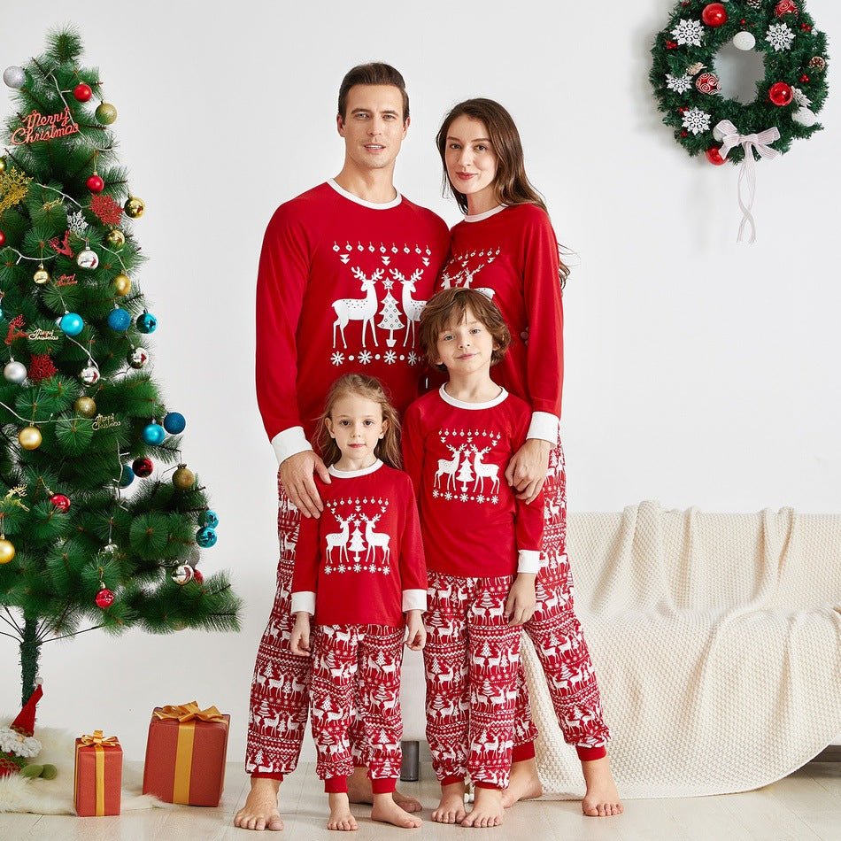 Printed Parent Child Set Pajamas Christmas Theme - Pajamas -  Trend Goods