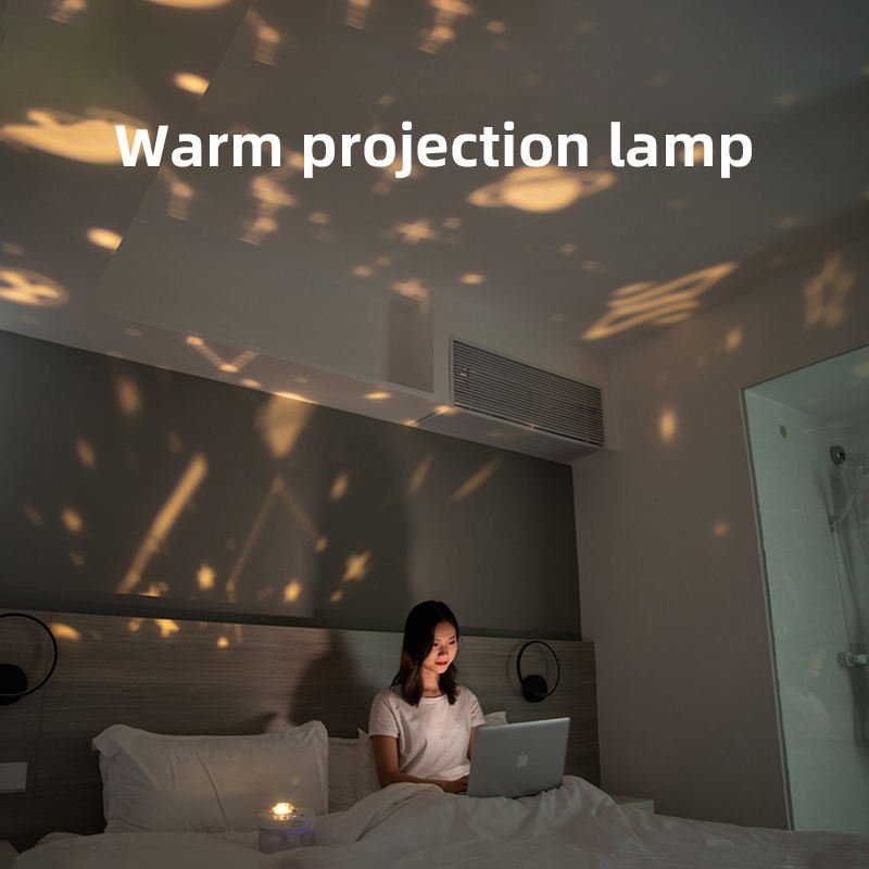 Projection Humidifier Portable Rechargeable Rotating Projection Night Light Bedroom Moisturizing Double Spray - Humidifiers -  Trend Goods