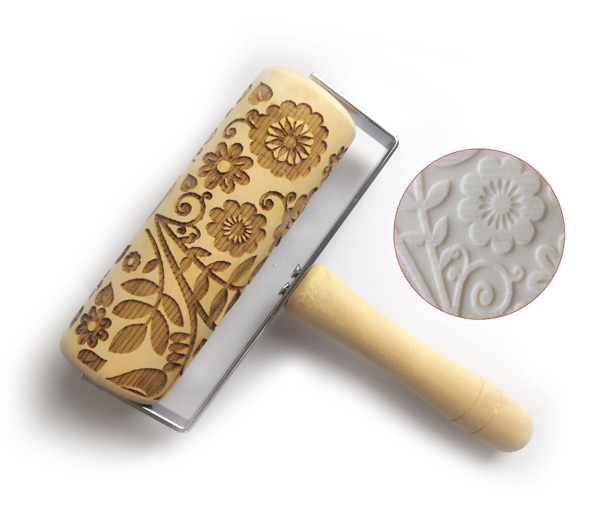 Push-Style Christmas Embossing Rolling Pin - Rolling Pins -  Trend Goods