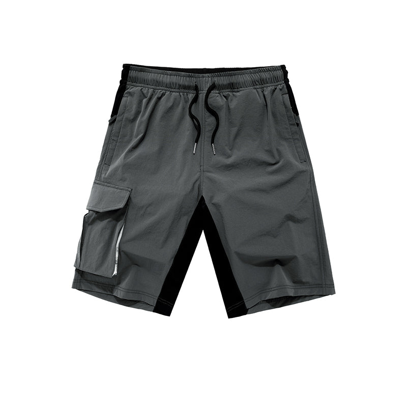 Quick-dry Breathale Solid Thin Cool Elastic Waist Men Pants Zipper Pocket Sports Light Shorts - Shorts -  Trend Goods