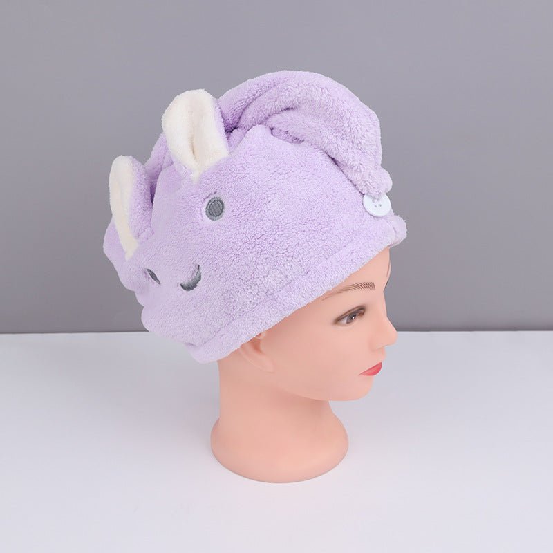 Rabbit Ear Dry Hair Cap Absorbent And Quick-drying Coral Fleece Dry Hair Towel - Bath & Shower -  Trend Goods