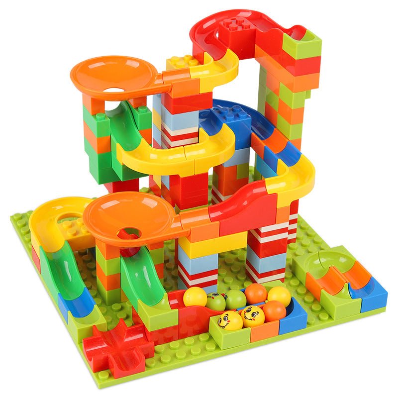 Race Run DIY Small Block Compatible City Building Blocks Funnel Slide - Building Blocks -  Trend Goods