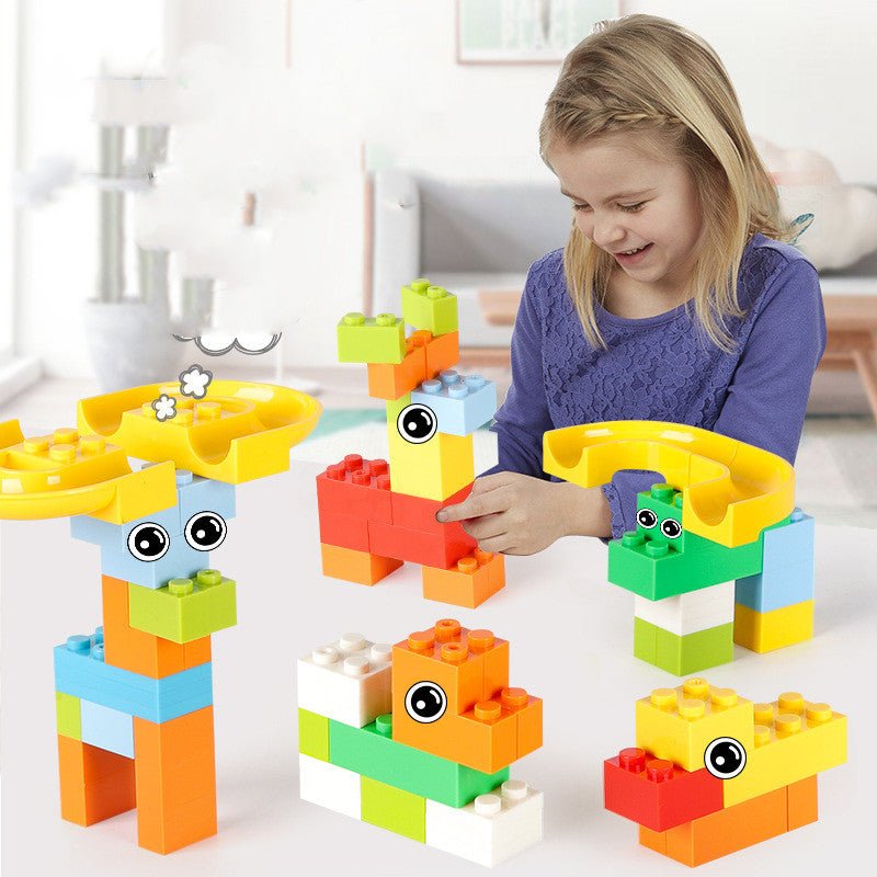 Race Run DIY Small Block Compatible City Building Blocks Funnel Slide - Building Blocks -  Trend Goods