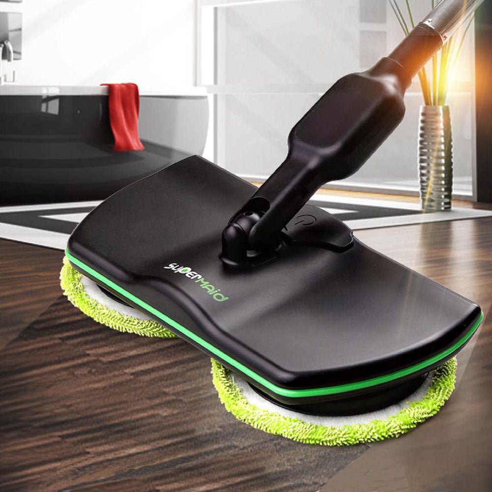 Rechargeable Wireless Rotating Electric Mop Floor Wiper Cordless Sweeping Handheld Wireless Floor Washer - Mops -  Trend Goods