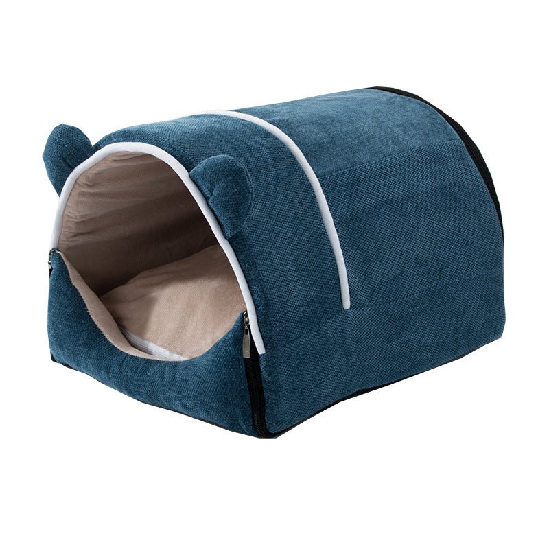 Removable And Washable House Type Enclosed Kennel - Pet Beds -  Trend Goods